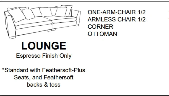 Stylus Sofas LOUNGE ONE-ARM-CHAIR 1/2
