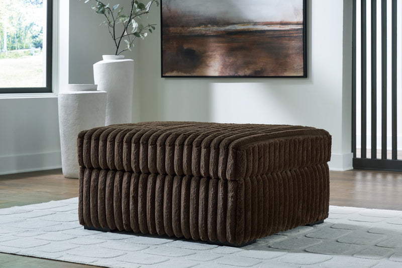 Midnight-Madness Oversized Accent Ottoman - Coastal Roots Furniture (Courtenay, BC)