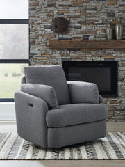 Alainmont Next-Gen Nuvella Swivel Power Recliner - Coastal Roots Furniture (Courtenay, BC)