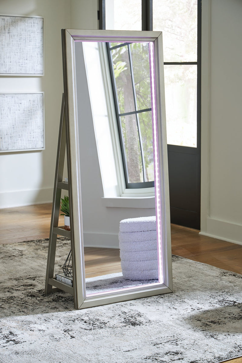 Evesen Floor Standing Mirror/Storage - Coastal Roots Furniture (Courtenay, BC)