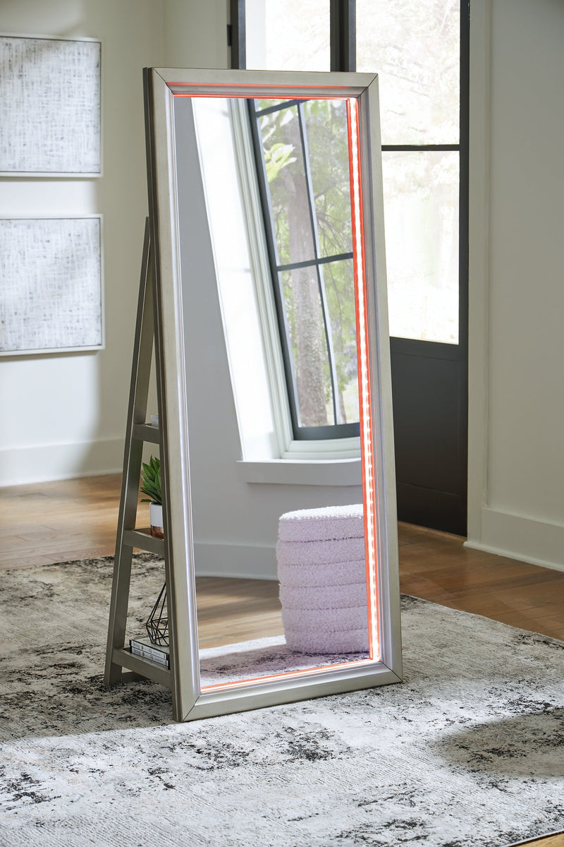 Evesen Floor Standing Mirror/Storage - Coastal Roots Furniture (Courtenay, BC)