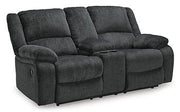 Draycoll Reclining Loveseat with Console - Coastal Roots Furniture (Courtenay, BC)