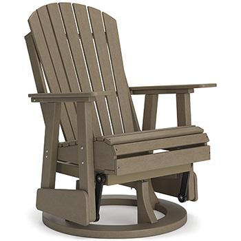 Hyland wave Outdoor Swivel Glider Chair - Coastal Roots Furniture (Courtenay, BC)