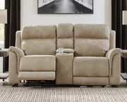 Next-Gen DuraPella Power Reclining Loveseat with Console - Coastal Roots Furniture (Courtenay, BC)