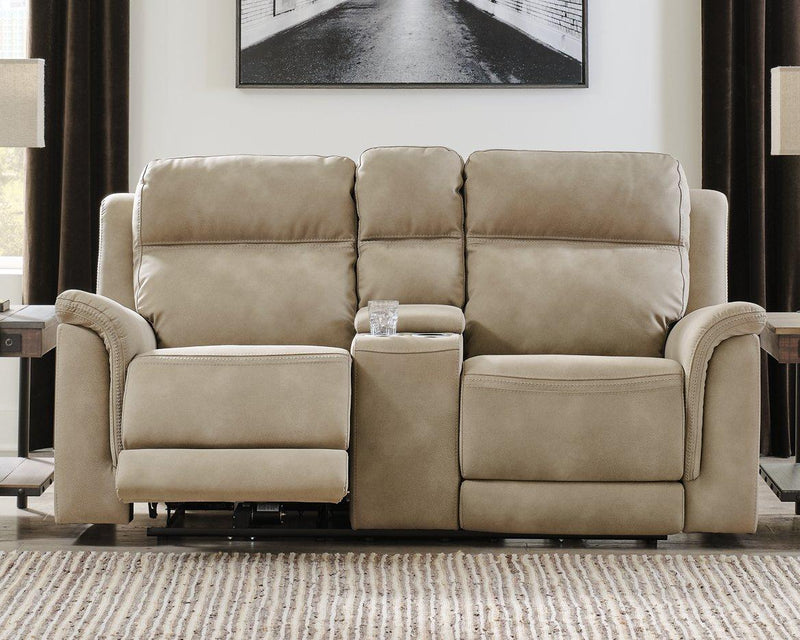 Next-Gen DuraPella Power Reclining Loveseat with Console - Coastal Roots Furniture (Courtenay, BC)