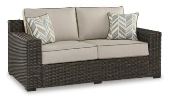 Coastline Bay Outdoor Loveseat with Cushion - Coastal Roots Furniture (Courtenay, BC)