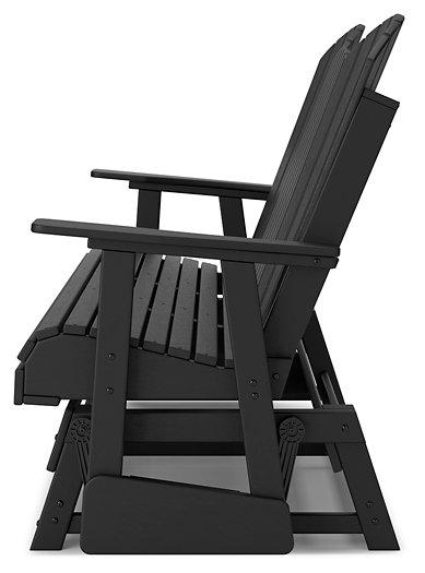 Hyland wave Outdoor Glider Loveseat - Coastal Roots Furniture (Courtenay, BC)