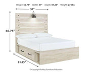 Cambeck Bed with 4 Storage Drawers - Coastal Roots Furniture (Courtenay, BC)