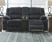 Draycoll Reclining Loveseat with Console - Coastal Roots Furniture (Courtenay, BC)