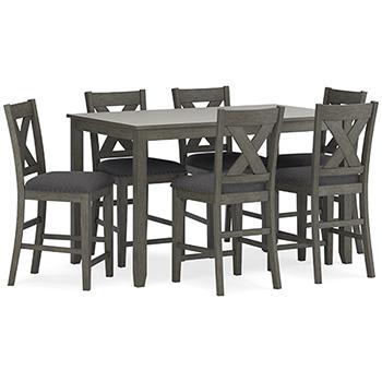 Caitbrook Counter Height Dining Table and Bar Stools (Set of 7) - Coastal Roots Furniture (Courtenay, BC)