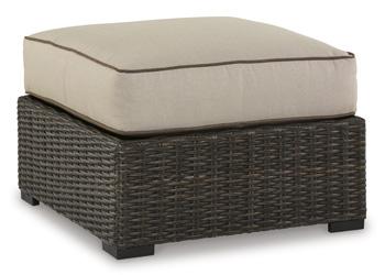 Coastline Bay Outdoor Ottoman with Cushion - Coastal Roots Furniture (Courtenay, BC)