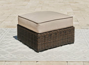 Coastline Bay Outdoor Ottoman with Cushion - Coastal Roots Furniture (Courtenay, BC)