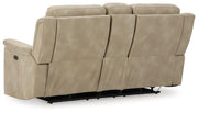 Next-Gen DuraPella Power Reclining Loveseat with Console - Coastal Roots Furniture (Courtenay, BC)