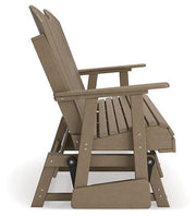 Hyland wave Outdoor Glider Loveseat - Coastal Roots Furniture (Courtenay, BC)