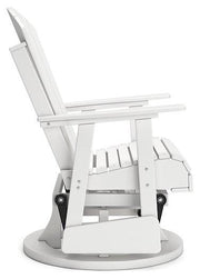 Hyland wave Outdoor Swivel Glider Chair - Coastal Roots Furniture (Courtenay, BC)