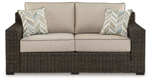 Coastline Bay Outdoor Loveseat with Cushion - Coastal Roots Furniture (Courtenay, BC)
