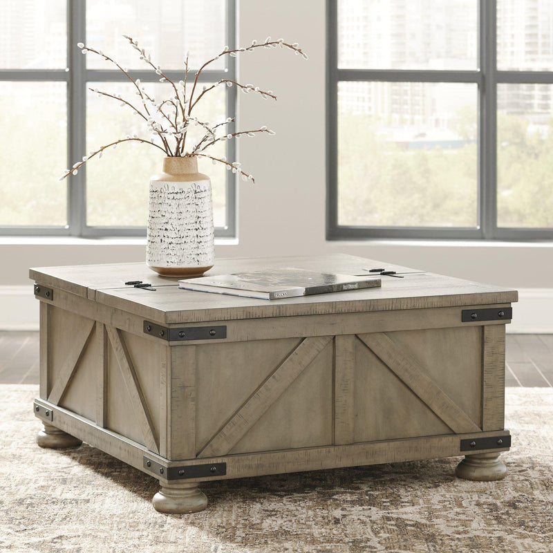 Aldwin Coffee Table With Storage - Coastal Roots Furniture (Courtenay, BC)