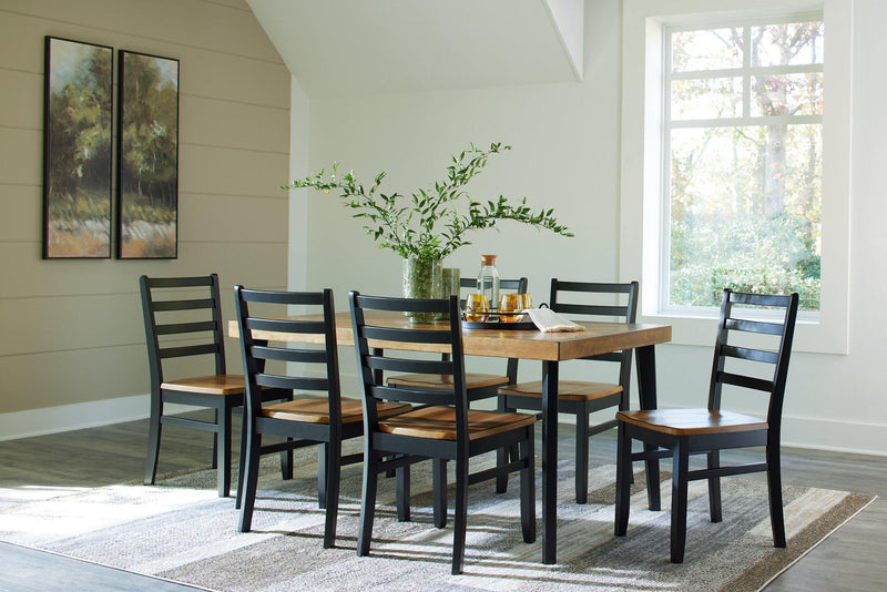 Blondon Dining Table and 6 Chairs (Set of 7) - Coastal Roots Furniture (Courtenay, BC)