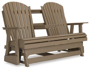Hyland wave Outdoor Glider Loveseat - Coastal Roots Furniture (Courtenay, BC)
