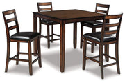 Coviar Counter Height Dining Table and Bar Stools (Set of 5) - Coastal Roots Furniture (Courtenay, BC)