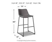 Centiar Pub Height Bar Stool - Coastal Roots Furniture (Courtenay, BC)
