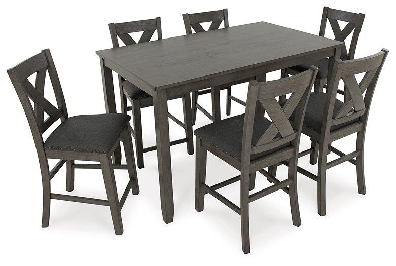 Caitbrook Counter Height Dining Table and Bar Stools (Set of 7) - Coastal Roots Furniture (Courtenay, BC)