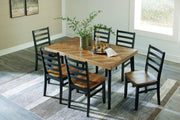 Blondon Dining Table and 6 Chairs (Set of 7) - Coastal Roots Furniture (Courtenay, BC)