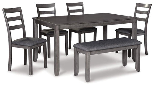 Bridson Dining Table and Chairs with Bench (Set of 6) - Coastal Roots Furniture (Courtenay, BC)