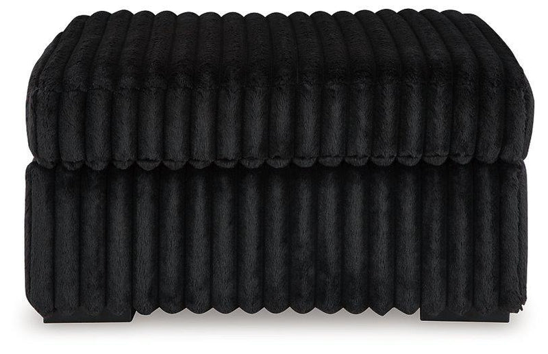 Midnight-Madness Oversized Accent Ottoman - Coastal Roots Furniture (Courtenay, BC)