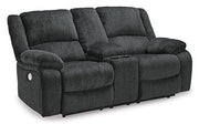 Draycoll Power Reclining Loveseat with Console - Coastal Roots Furniture (Courtenay, BC)