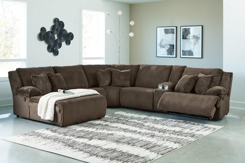 Top Tier Reclining Sectional with Chaise - Coastal Roots Furniture (Courtenay, BC)