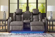 Fyne-Dyme Power Reclining Loveseat with Console - Coastal Roots Furniture (Courtenay, BC)