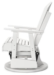 Hyland wave Outdoor Swivel Glider Chair - Coastal Roots Furniture (Courtenay, BC)