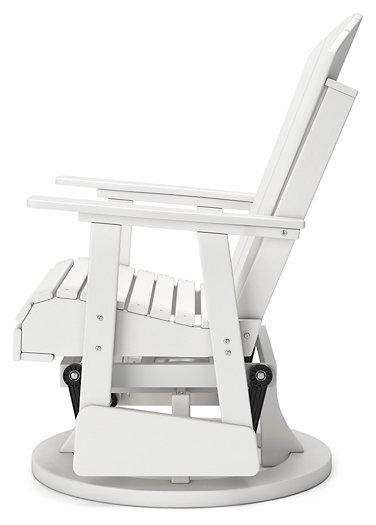 Hyland wave Outdoor Swivel Glider Chair - Coastal Roots Furniture (Courtenay, BC)