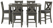 Caitbrook Counter Height Dining Table and Bar Stools (Set of 7) - Coastal Roots Furniture (Courtenay, BC)