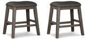 Caitbrook Counter Height Upholstered Bar Stool - Coastal Roots Furniture (Courtenay, BC)