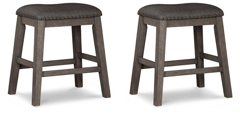 Caitbrook Counter Height Upholstered Bar Stool - Coastal Roots Furniture (Courtenay, BC)