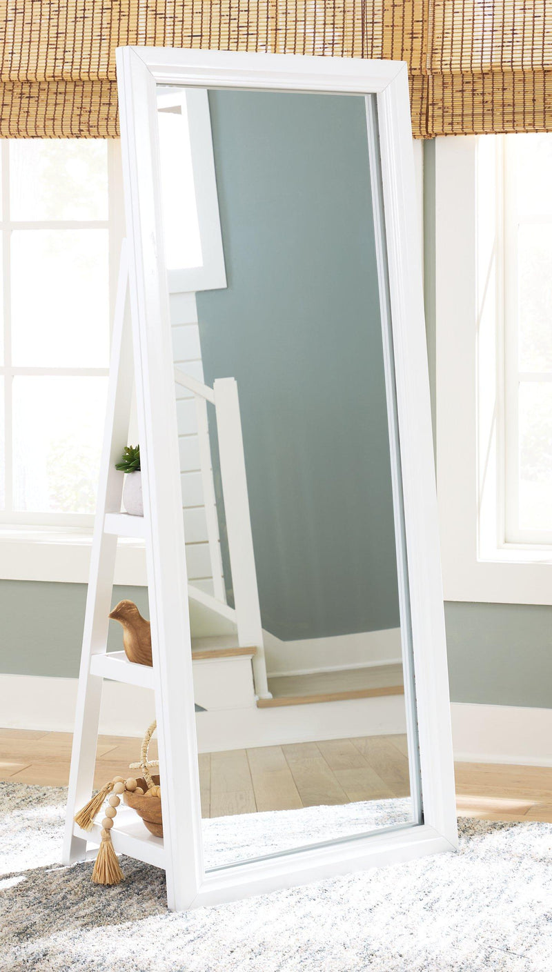 Evesen Floor Standing Mirror/Storage - Coastal Roots Furniture (Courtenay, BC)
