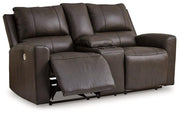 Boxmere Power Reclining Loveseat with Console - Coastal Roots Furniture (Courtenay, BC)