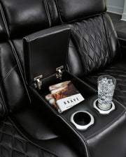 Boyington Power Reclining Loveseat with Console - Coastal Roots Furniture (Courtenay, BC)