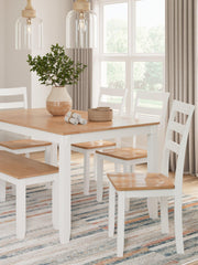 Gesthaven Dining Table with 4 Chairs and Bench (Set of 6) - Coastal Roots Furniture (Courtenay, BC)