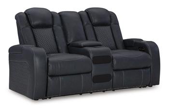 Fyne-Dyme Power Reclining Loveseat with Console - Coastal Roots Furniture (Courtenay, BC)