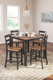 Gesthaven Counter Height Dining Table and 4 Barstools (Set of 5) - Coastal Roots Furniture (Courtenay, BC)