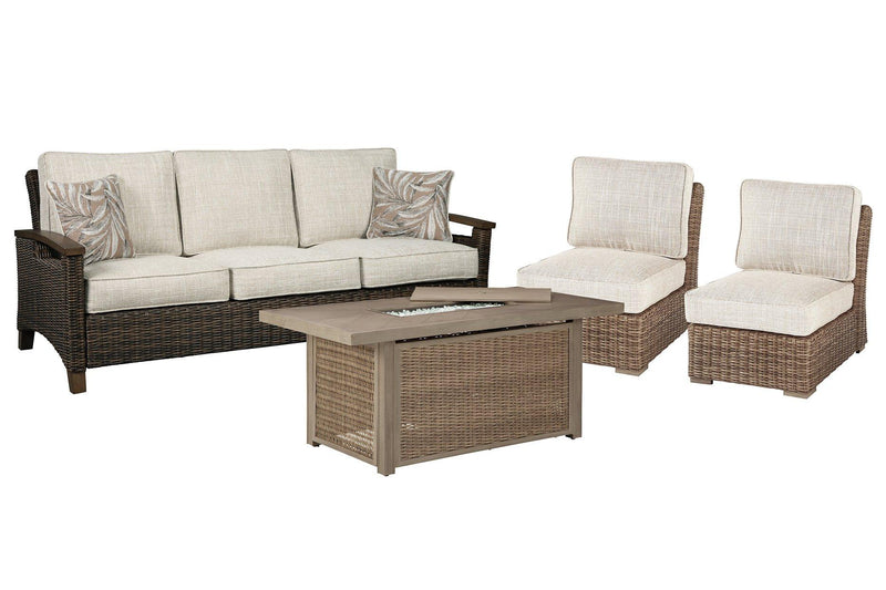 Beachcroft Outdoor Sofa, Lounge Chairs and Fire Pit - Coastal Roots Furniture (Courtenay, BC)