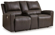 Boxmere Power Reclining Loveseat with Console - Coastal Roots Furniture (Courtenay, BC)