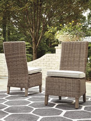 Beachcroft Outdoor Side Chair with Cushion (Set of 2) - Coastal Roots Furniture (Courtenay, BC)