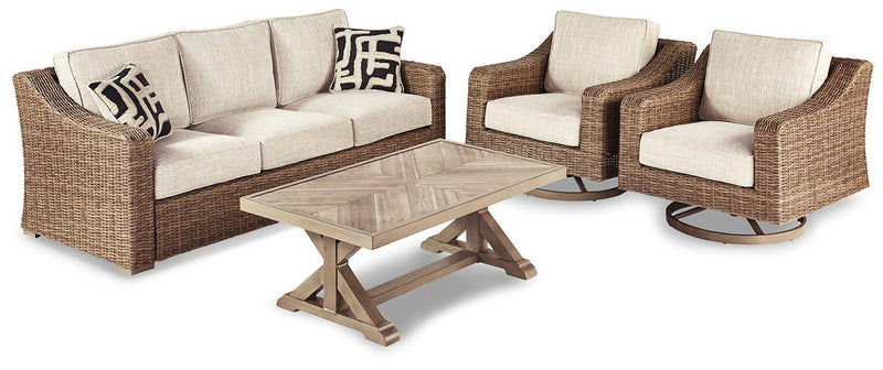 Beachcroft Outdoor Conversation Set - Coastal Roots Furniture (Courtenay, BC)