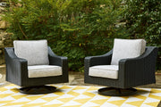 Beachcroft Outdoor Swivel Lounge with Cushion - Coastal Roots Furniture (Courtenay, BC)