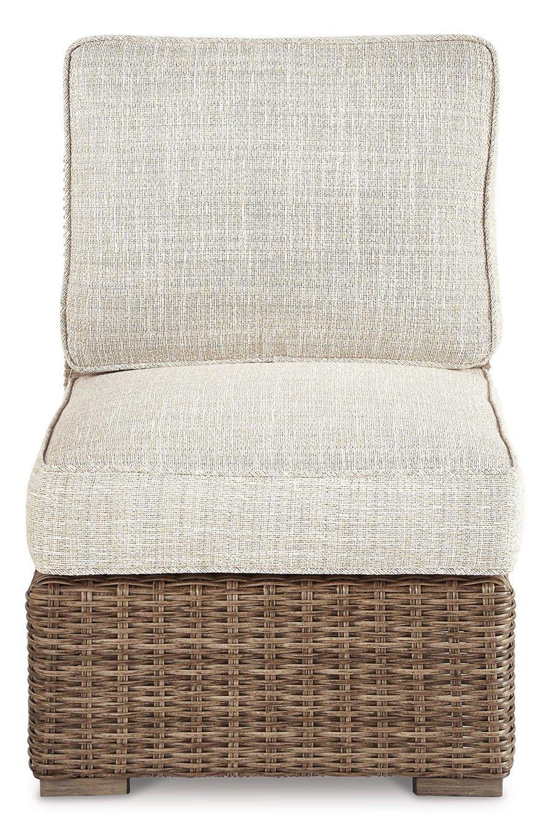 Beachcroft Outdoor Armless Chair with Cushion - Coastal Roots Furniture (Courtenay, BC)