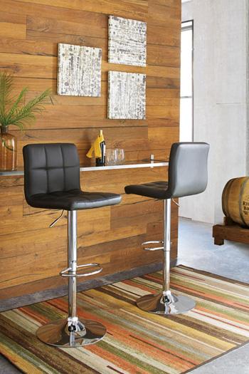 Bellatier Adjustable Height Bar Stool - Coastal Roots Furniture (Courtenay, BC)